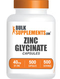 BulkSupplements Zinc Glycinate 110g front view packaging