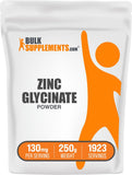 BulkSupplements Zinc Glycinate Powder 250g front view