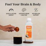 Bulletproof Brain Octane C8 MCT Oil 32oz bottle side view