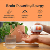 Bulletproof Brain Octane Oil Softgels bottle with nutrition facts