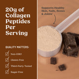 Bulletproof Chocolate Collagen Peptides ingredients list on jar