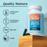 Bulletproof Coconut Charcoal Capsules with ingredients list
