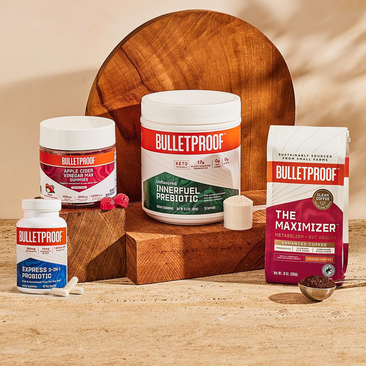 Bulletproof Express 3-in-1 Probiotic Capsules lifestyle scene