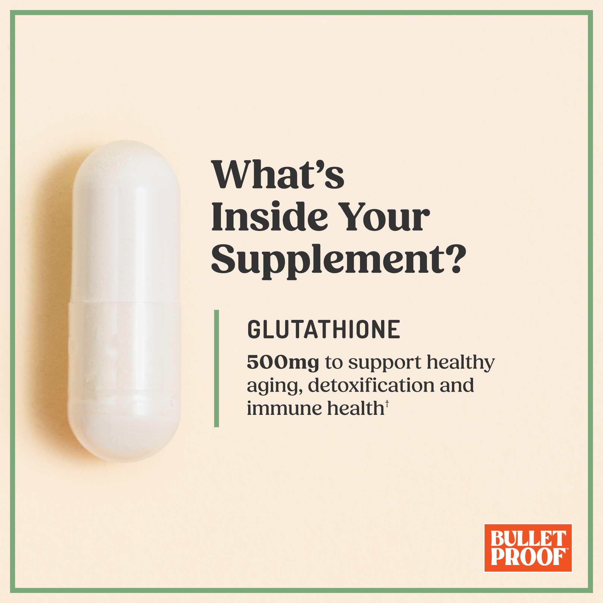 Bulletproof Glutathione Force bottle side view