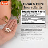Bulletproof Magnesium Capsules showing label and dosage details