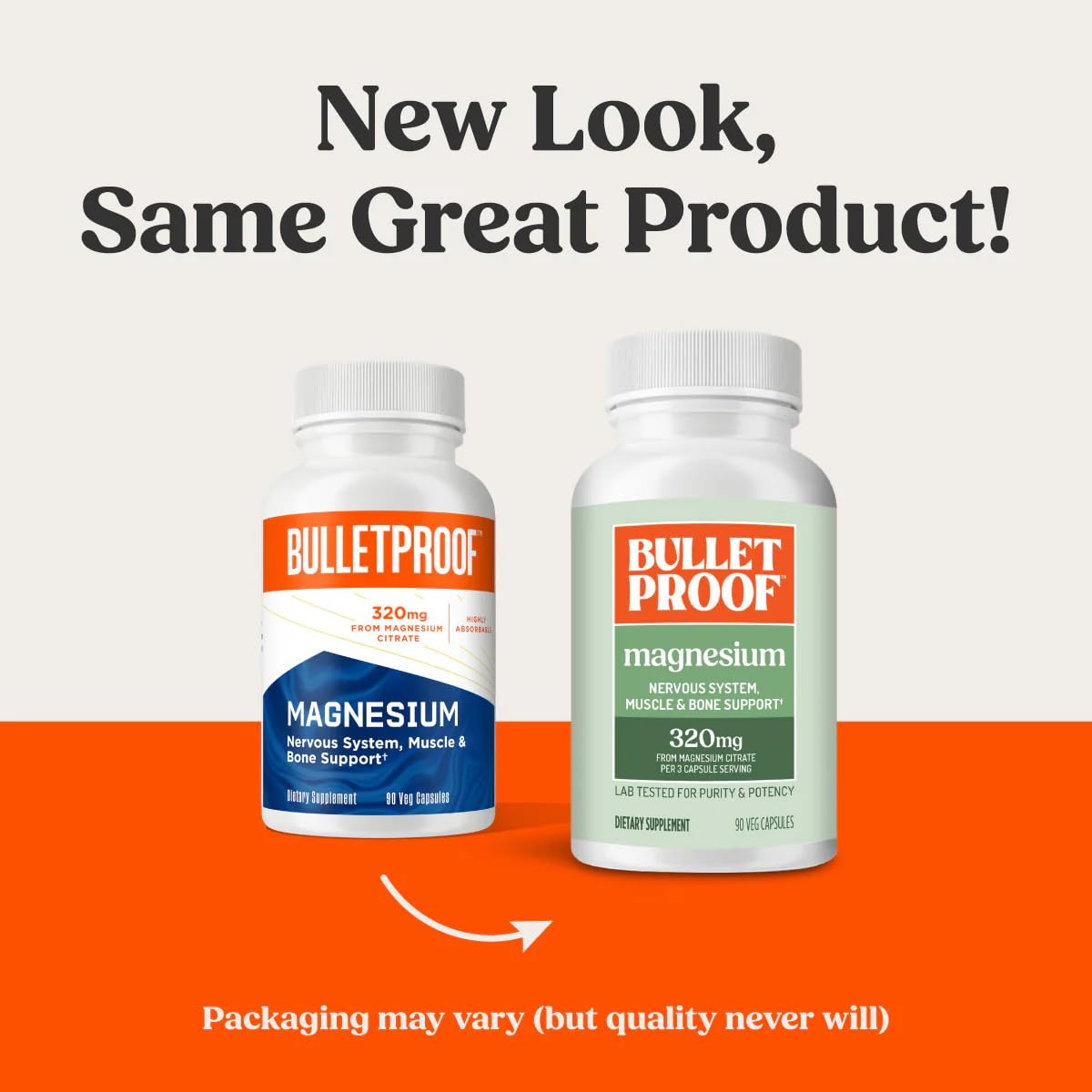 Bulletproof Magnesium Capsules side view with cap open
