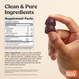 Bulletproof Sugar-Free Raspberry Elderberry Gummies jar side view