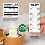 Bulletproof Unflavored Collagen Peptides 17.6 oz jar side view