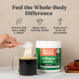 Bulletproof Unflavored Collagen Peptides 17.6 oz jar with scoop