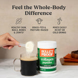 Bulletproof Unflavored Collagen Peptides jar top view