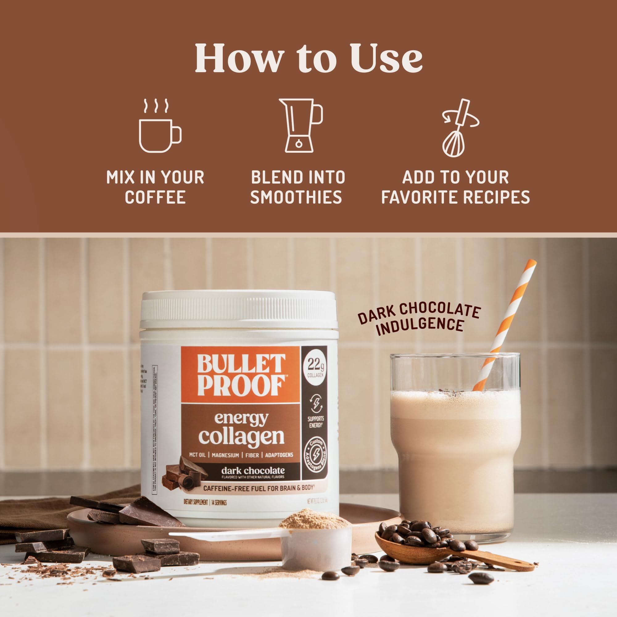 Bulletproof Vanilla Bean Energy Collagen Protein ingredients list