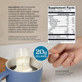 Bulletproof Vanilla Collagen Peptides jar side view