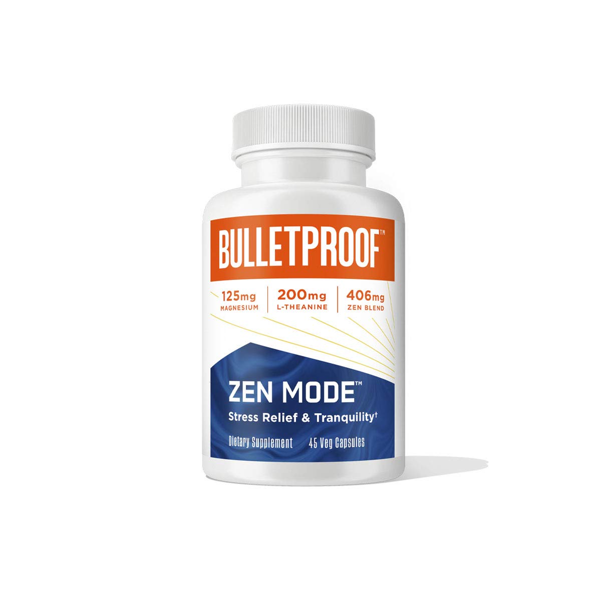 Bulletproof Zen Mode 45-count capsule bottle front view