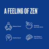 Bulletproof Zen Mode bottle with a calming background