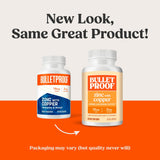 Bulletproof Zinc with Copper bottle side view
