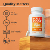 Bulletproof Zinc with Copper bottle with a measuring spoon