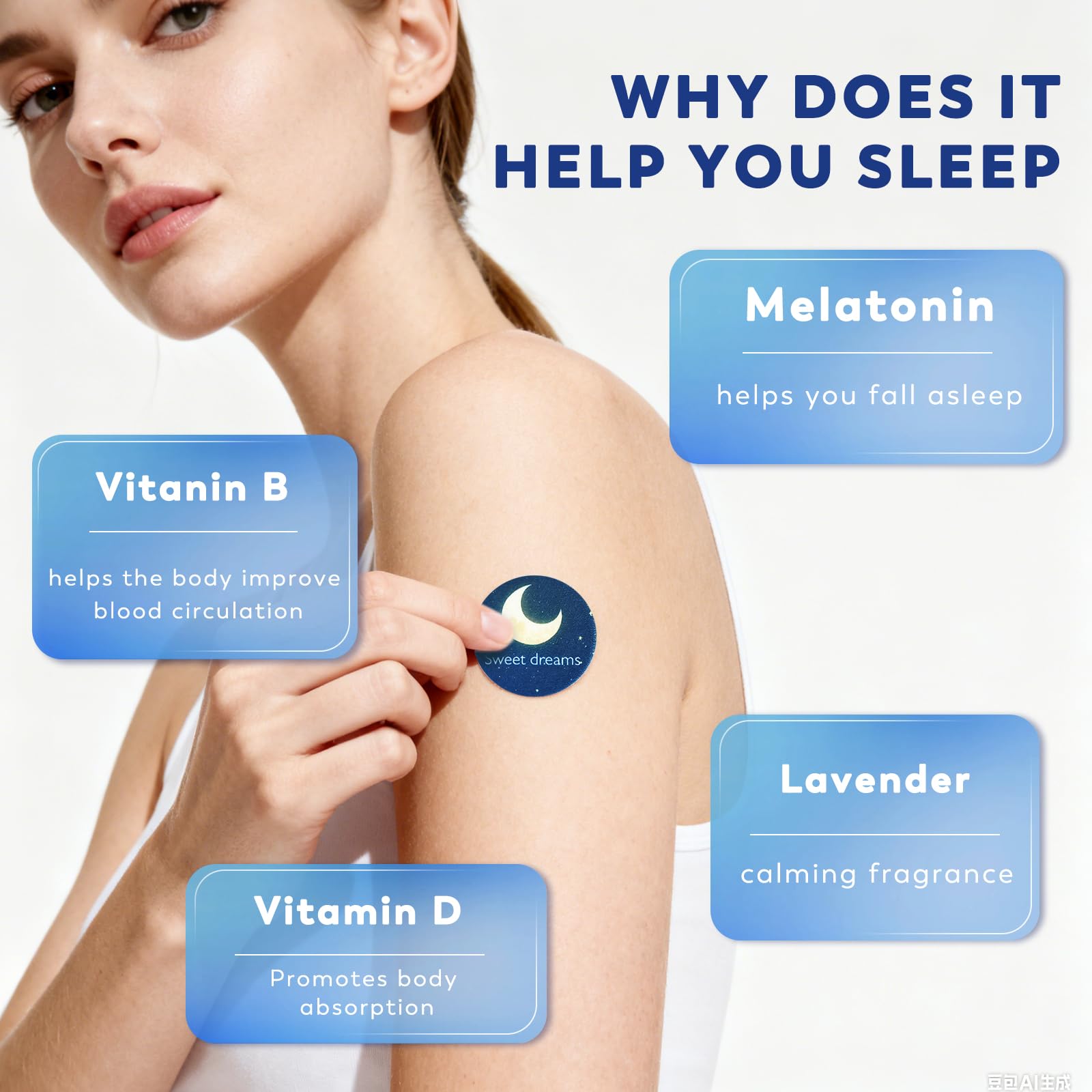 BULPOL Sleep Patches application on arm