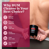 (BUM) Psyllium Husk Fiber Powder packaging side view