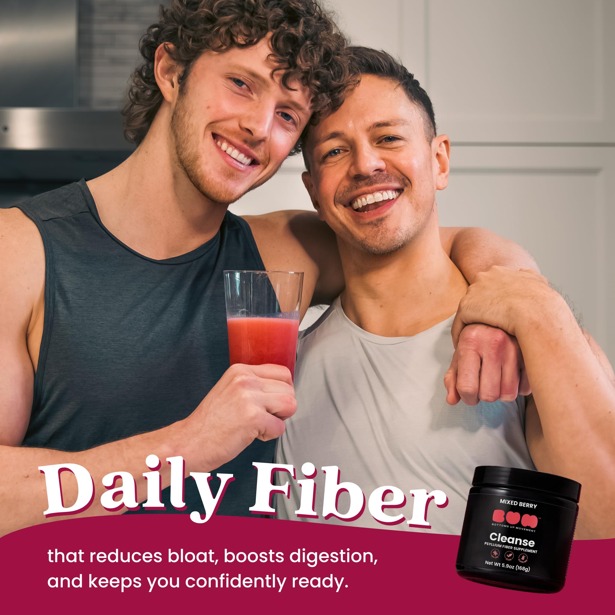 (BUM) Psyllium Husk Fiber Powder with a spoon for serving