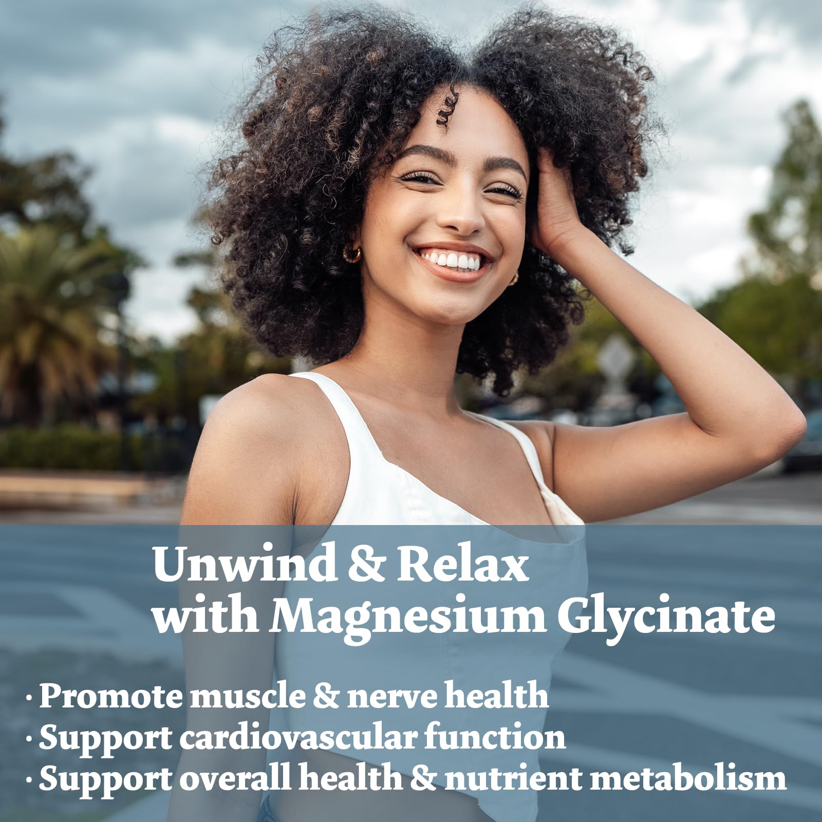 Bumjazz Magnesium Glycinate Supplement 82g capsule close-up