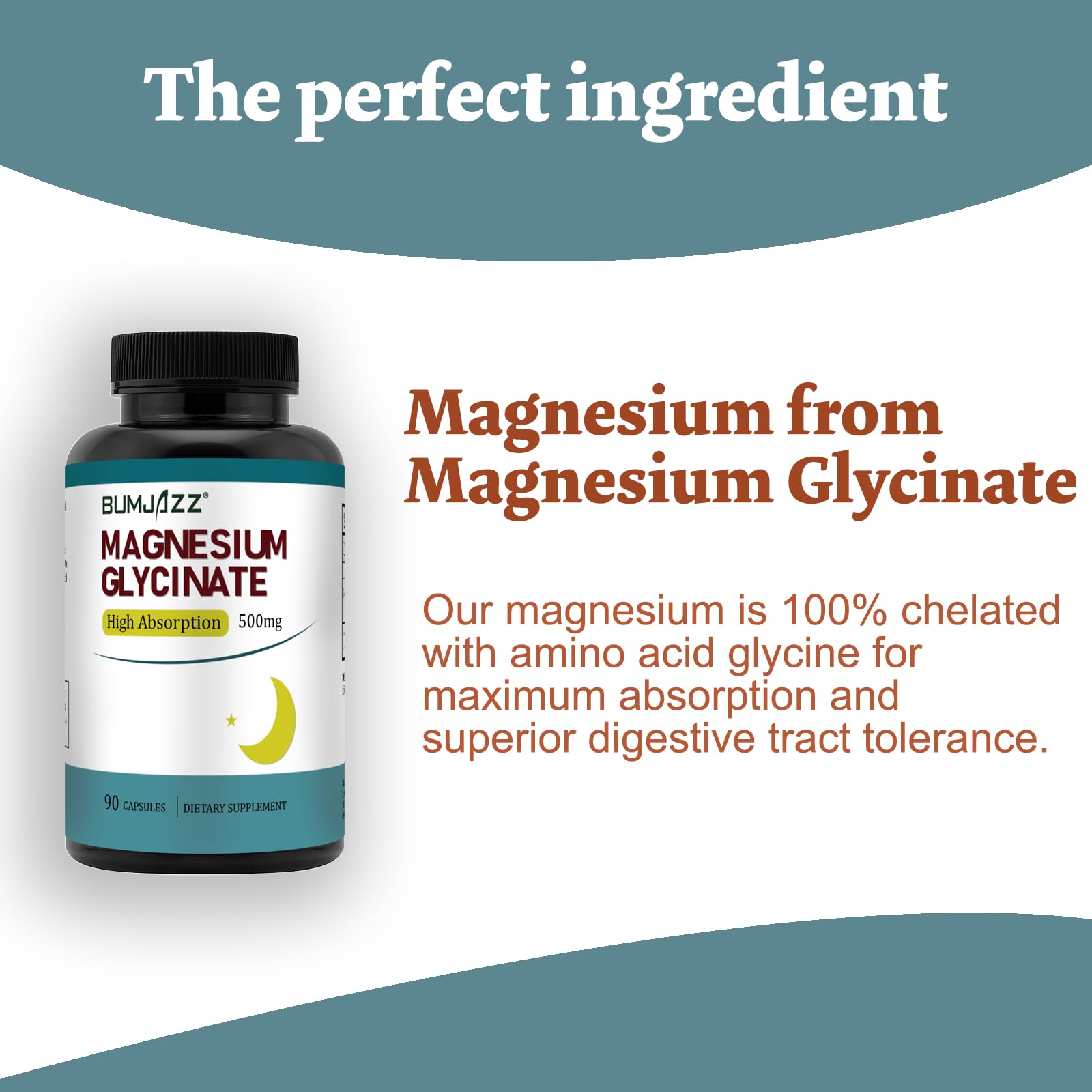 Bumjazz Magnesium Glycinate Supplement 82g ingredients list