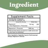 Bumjazz Magnesium L-Threonate 100g bottle side view