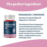 Bumjazz Magnesium L-Threonate Gummies showing dosage instructions