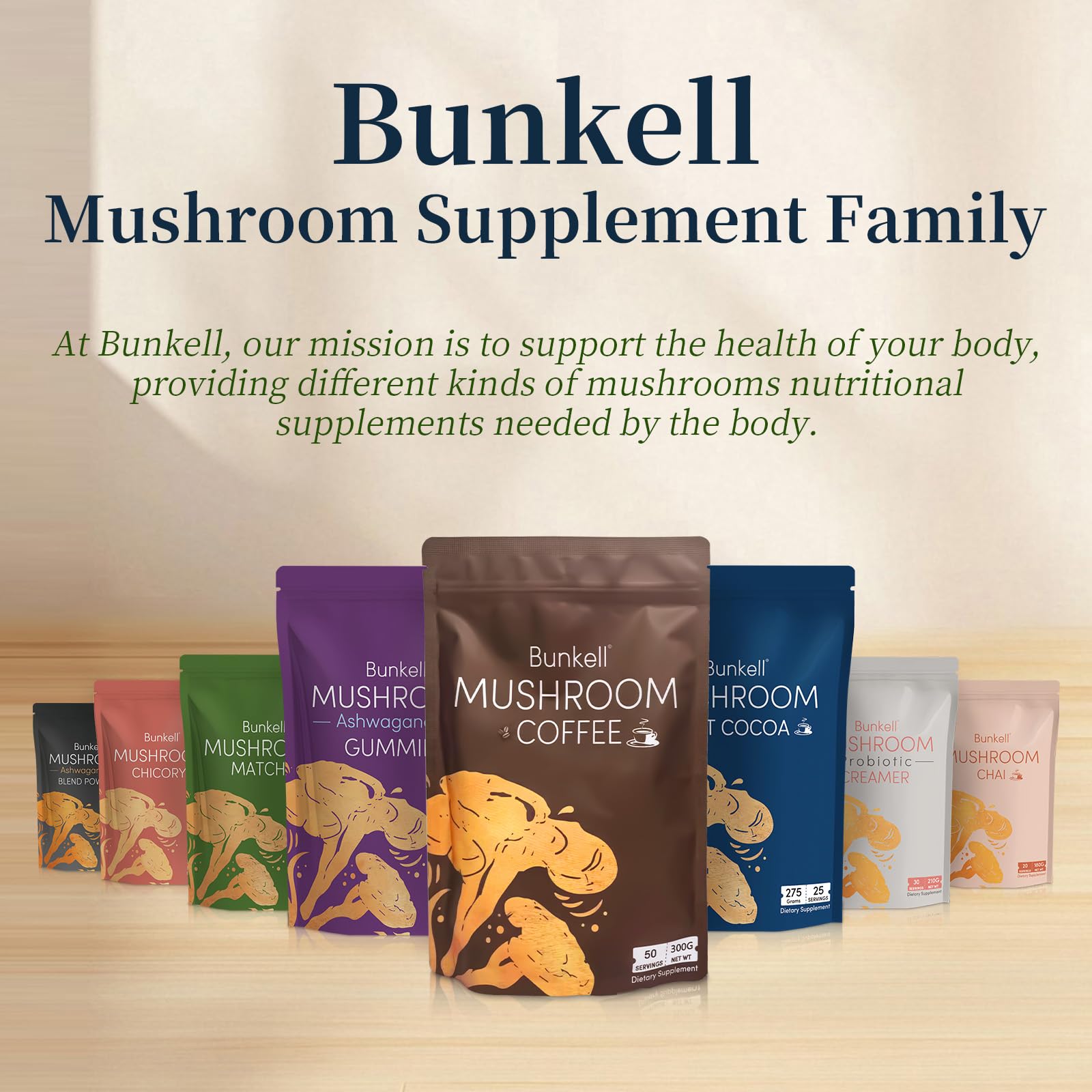 Bunkell Mushroom Coffee Blend nutritional information