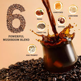 Bunkell Mushroom Coffee Blend scoop with powder