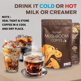 Bunkell Mushroom Coffee Blend with coconut milk