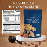 Bunkell Mushroom Hot Cocoa Blend 290g back view with ingredient list