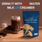 Bunkell Mushroom Hot Cocoa Blend ingredients displayed
