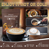Buporai Mushroom Coffee 210g with coffee beans and mushrooms