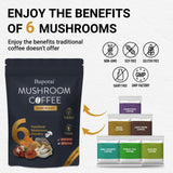 Buporai Mushroom Coffee Blend powder close-up