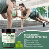 Buporai Sea Moss Gummies displayed with other herbal supplements