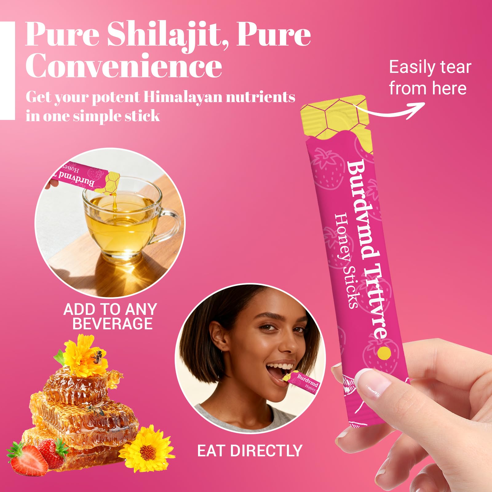 Burdvmd Trttvre Shilajit Honey Sticks nutritional information