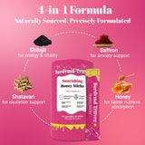 Burdvmd Trttvre Shilajit Honey Sticks with honey and strawberry