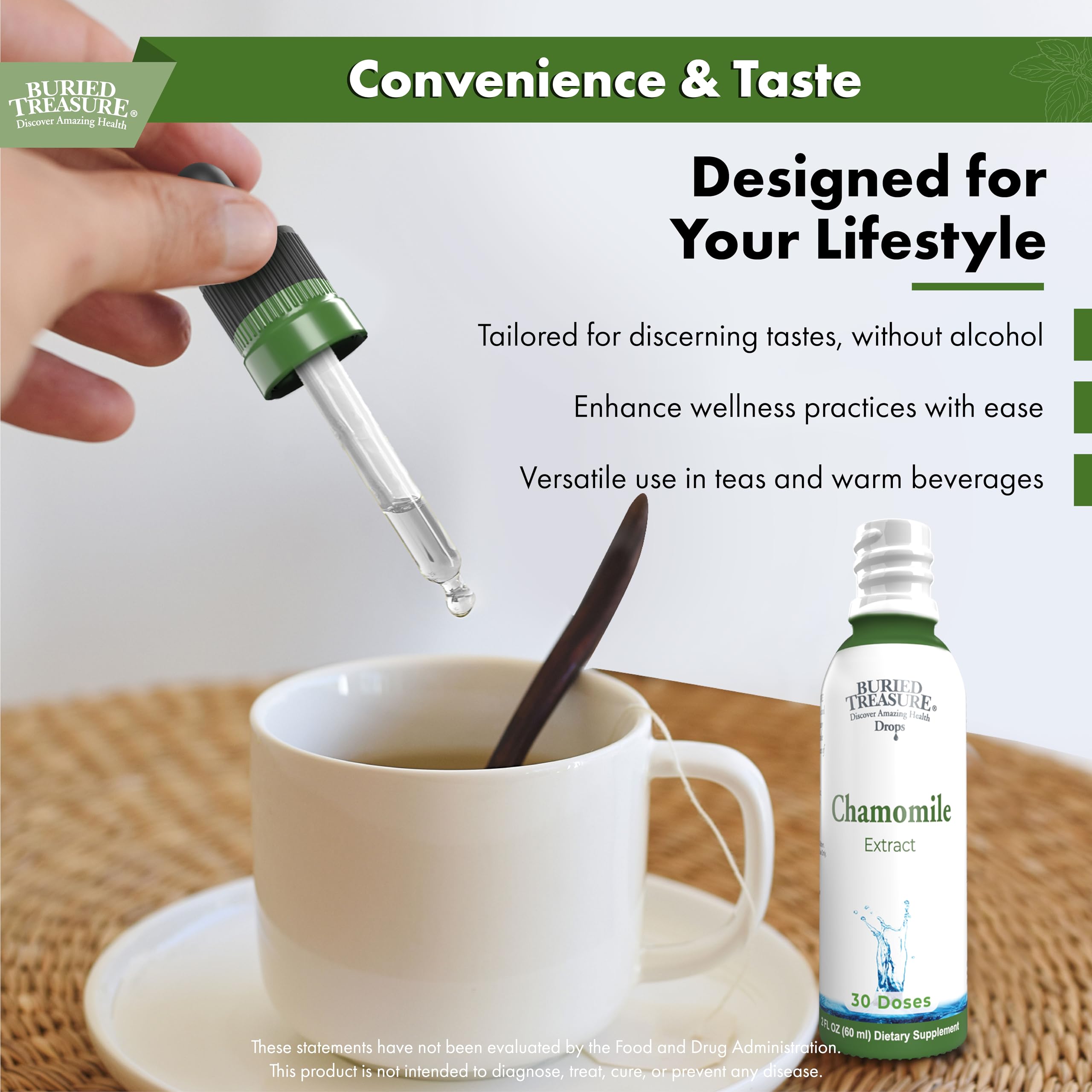Buried Treasure Chamomile Drops 100g lifestyle scene