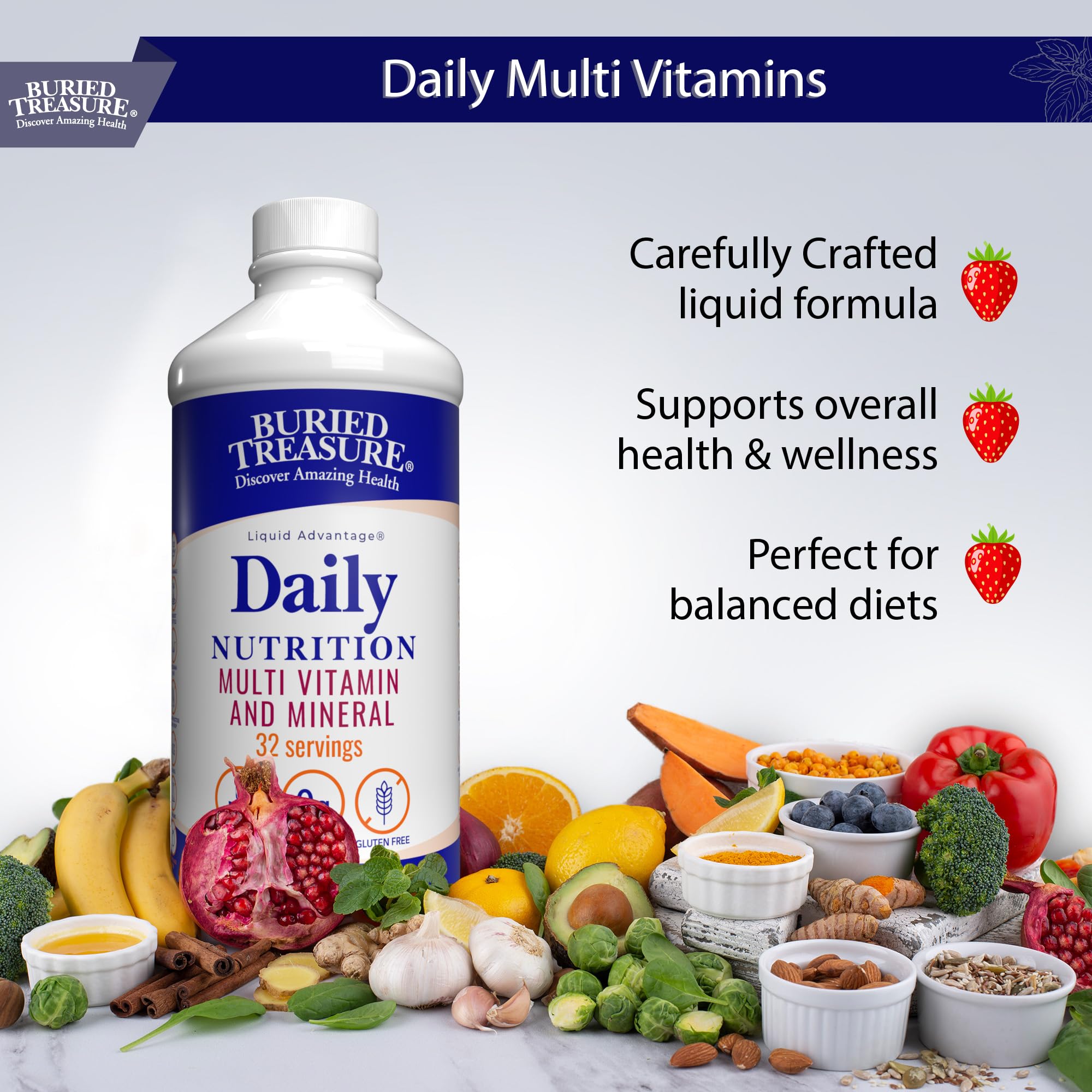 Buried Treasure Liquid Multivitamin 590g nutritional information