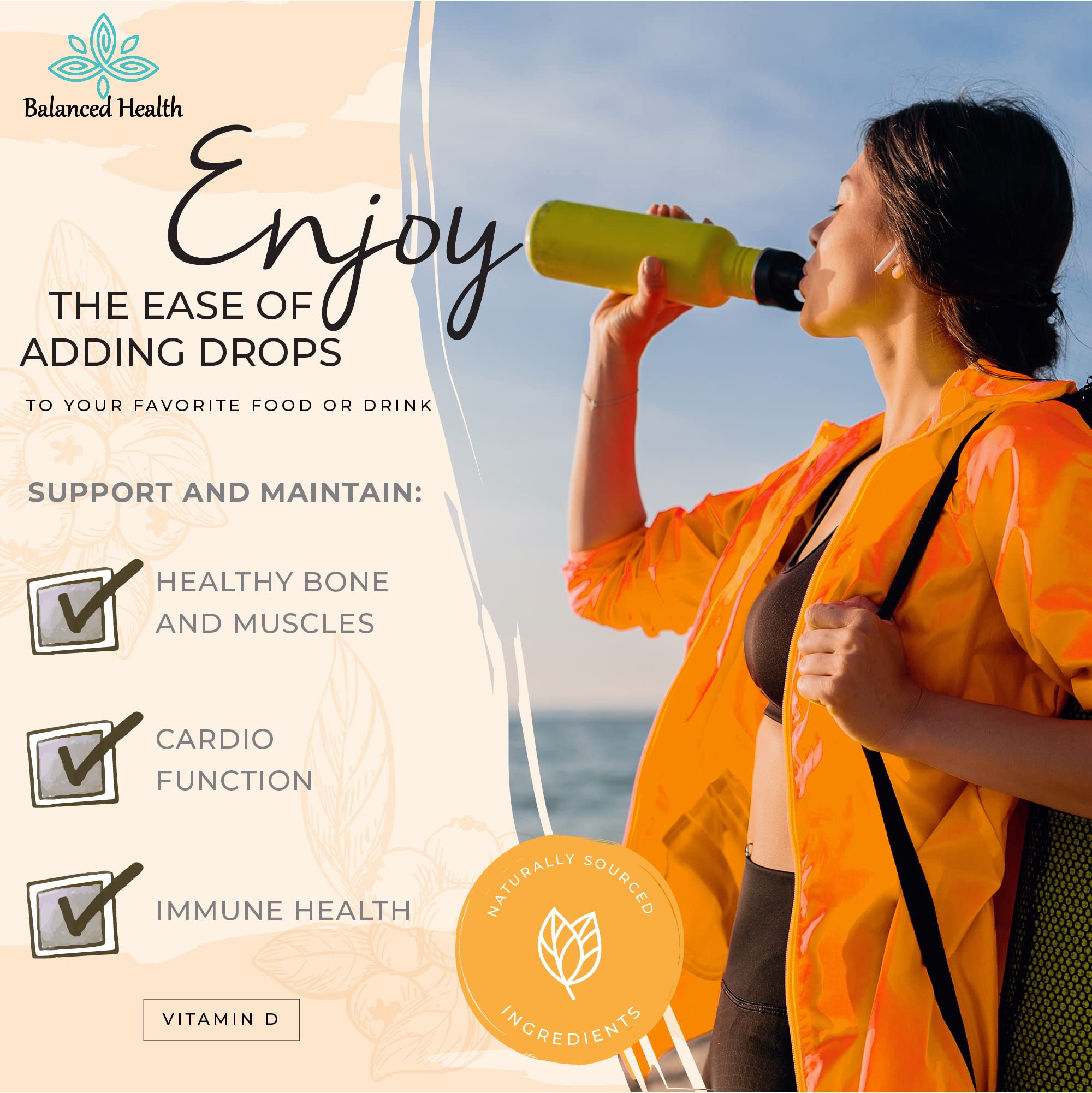Buried Treasure Liquid Vitamin D3 packaging with Coconut MCT Oil