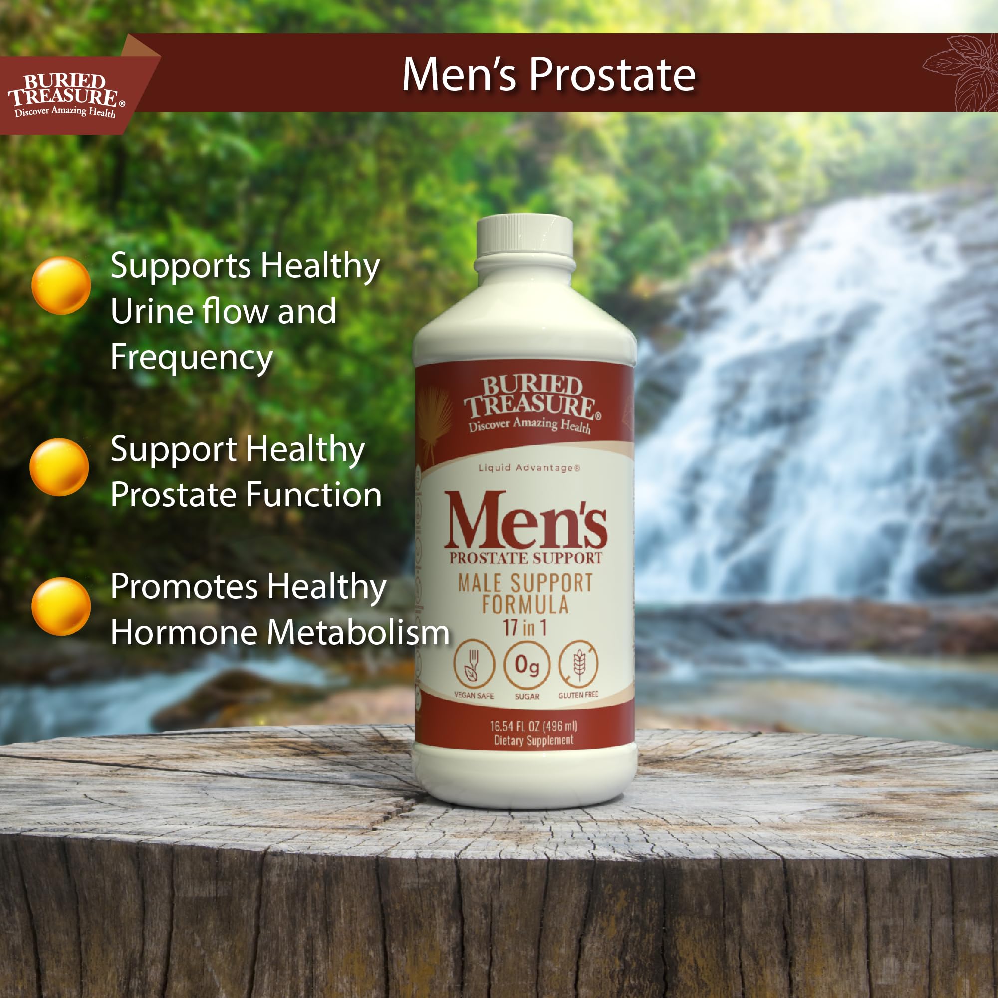 Buried Treasure Men’s Prostate liquid supplement ingredients list