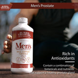 Buried Treasure Men’s Prostate liquid supplement pouring into a glass