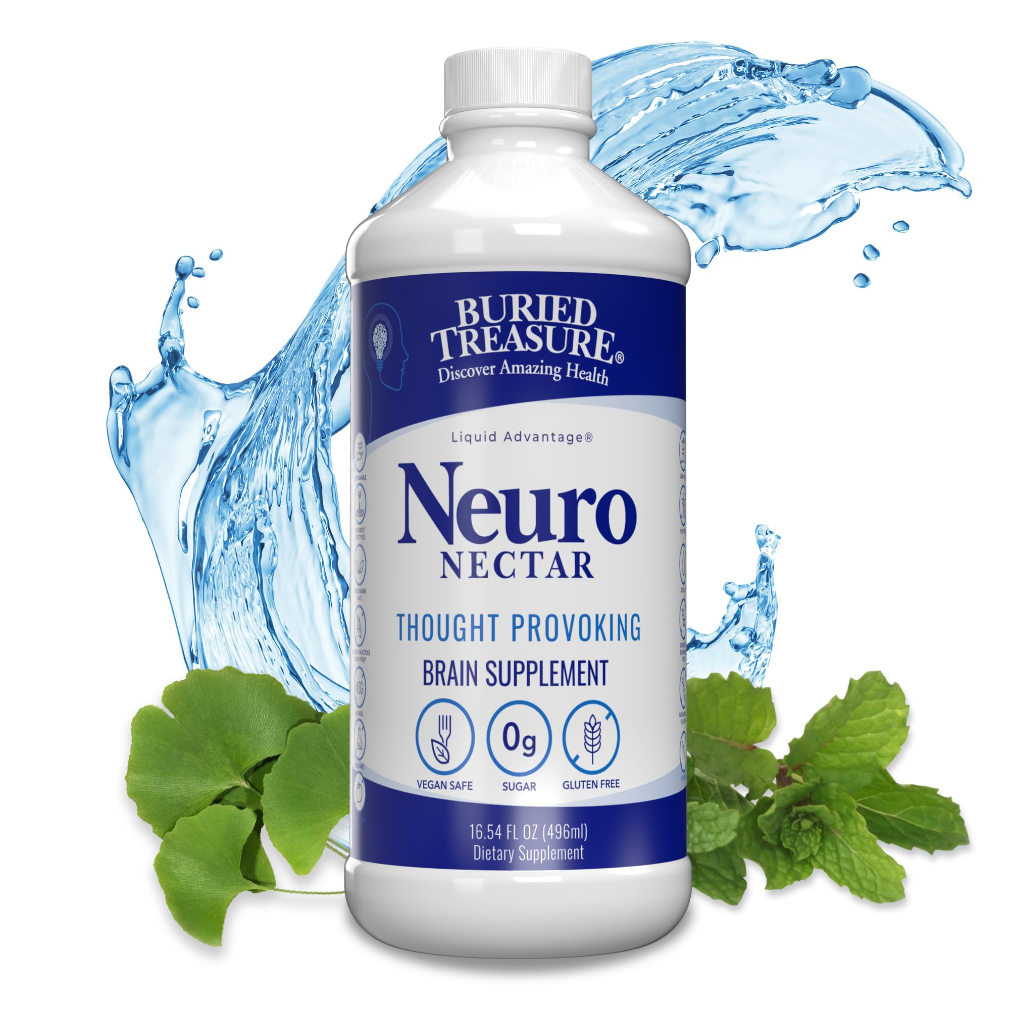 Buried Treasure Neuro Nectar 16 oz liquid multivitamin front view