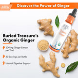 Buried Treasure Organic Ginger Drops 57g bottle side view