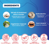 BuyNaturally Mega Allicin Garlic Supplement 180mg ingredients list