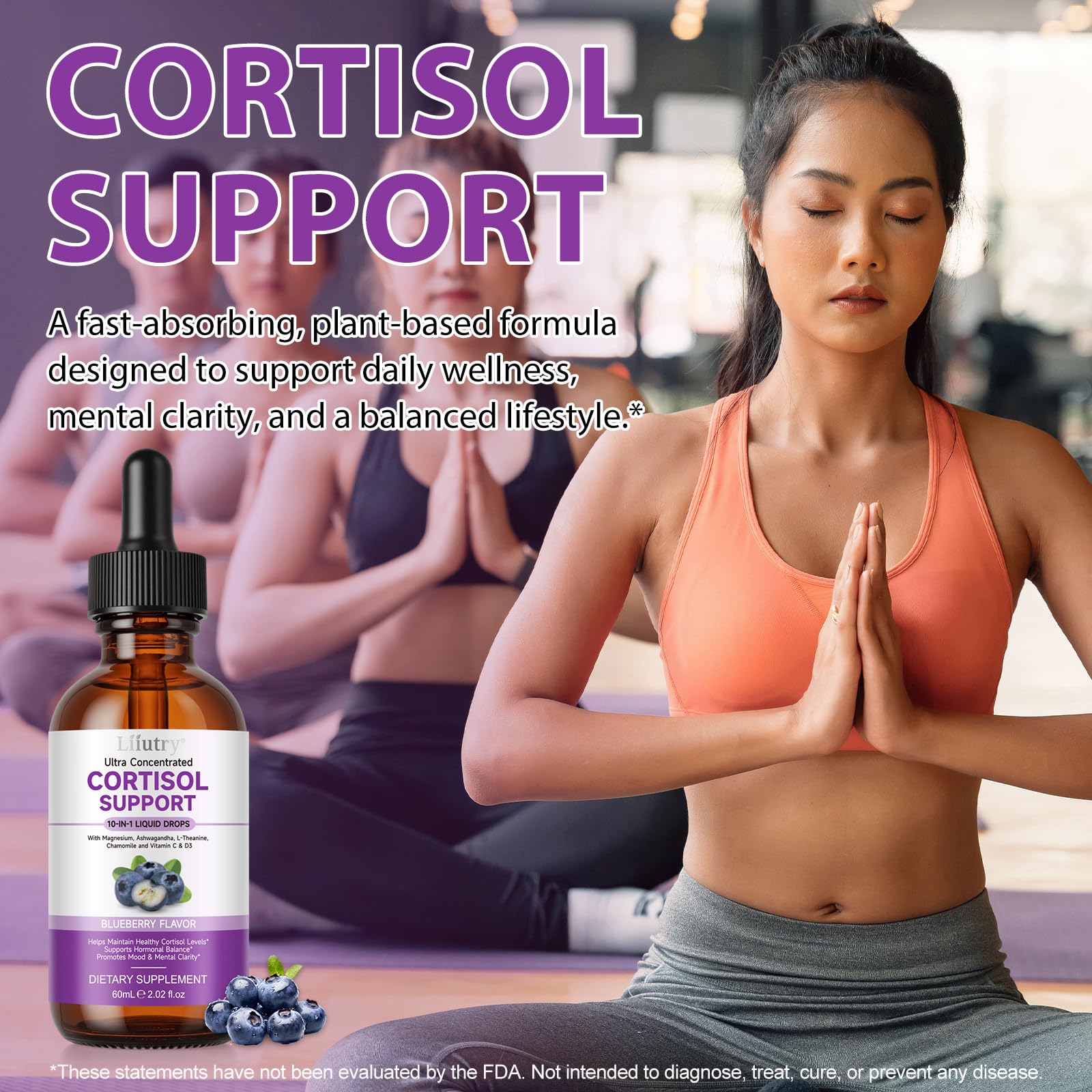 Buyourtaste Liquid Cortisol Supplement for Women 140g with smoothie