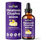 buzzlab Melatonin 5mg Liquid Drops bottle front view