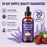 buzzlab Melatonin 5mg Liquid Drops packaging details