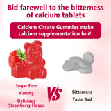 BVIVLOO Calcium Citrate Gummies back view showing ingredients list