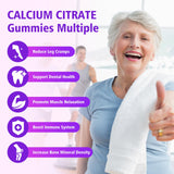 BVIVLOO Calcium Citrate Gummies displayed on a wooden table